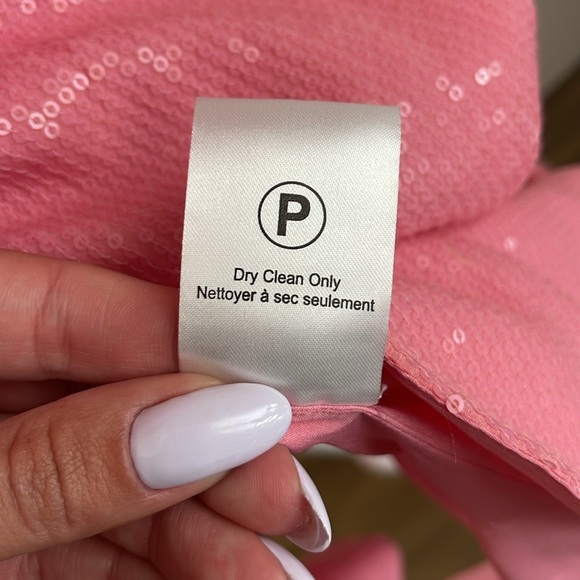 EUC Vineet Bahl Sequins Pink Wrap Dress - Picture 7 of 9